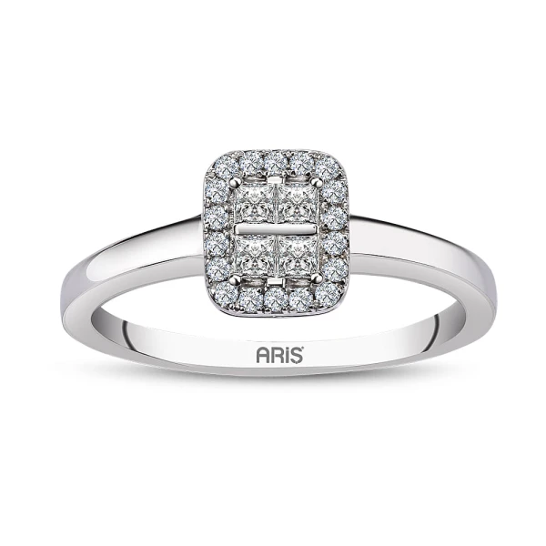 0,28 Karat Diamant Fantasie Prinzess-Schliff Ring