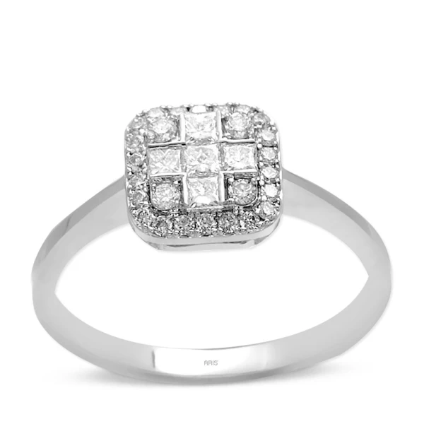 0,40 Karat Diamant Fantasie Prinzess-Schliff Ring