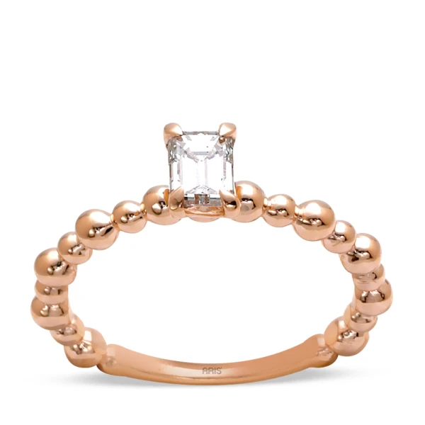 Diamant Baguette Dreistein Ring