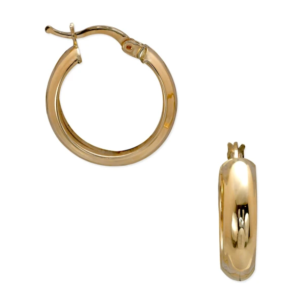 Gold Creolen Ohrringe