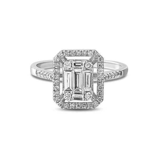 Diamant Fantasie Baguette Ring