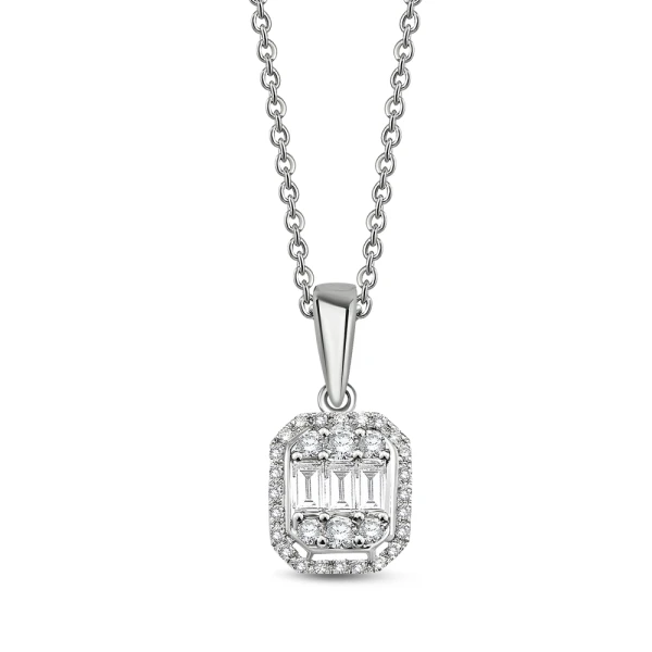 Diamant Fantasie Baguette Kette