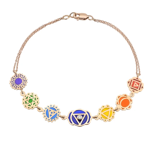 Diamant 7 Chakra Armband für neue Lebensenergie