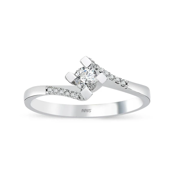 0,25 Karat Diamant Solitärring Ring Davos