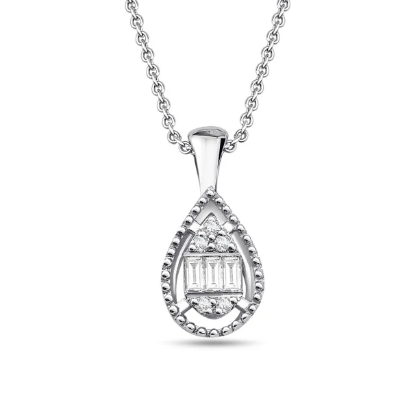 Diamant Baguette Kette