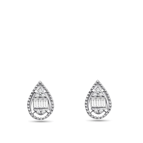 Diamant Baguette Ohrringe