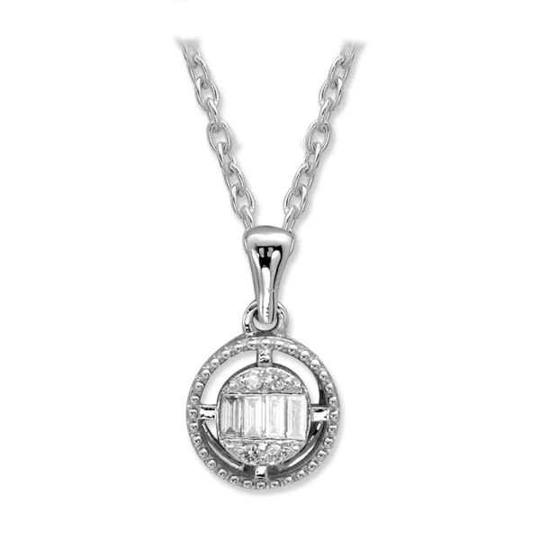 Diamant Baguette Kette