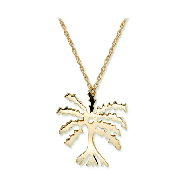 Palmen Symbol Goldkette (ABE DUA)