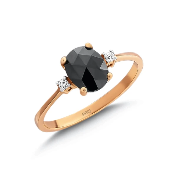 Schwarz-Weiß Diamant Ring