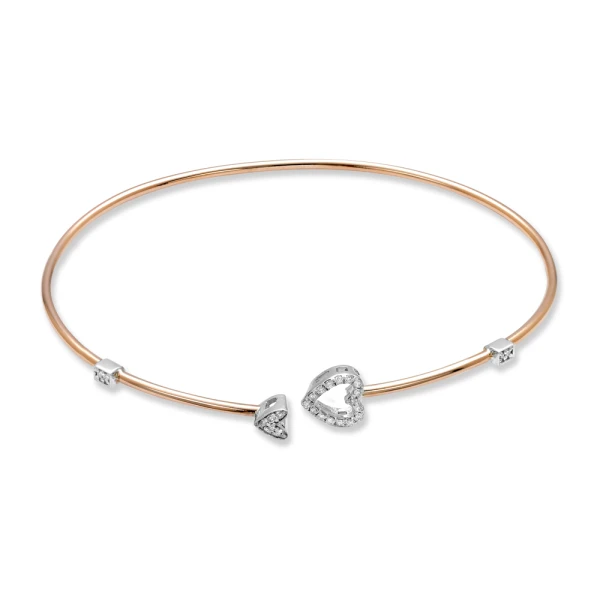 Diamant Herz Armreif