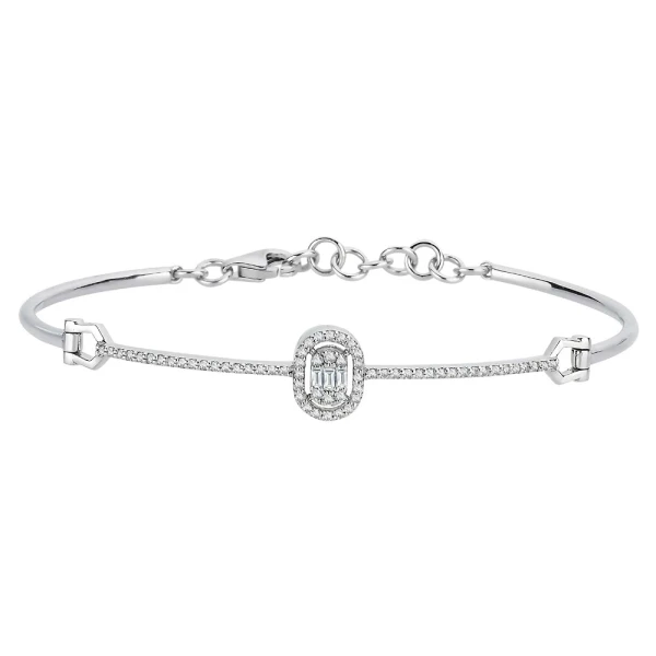 Diamant Baguette Armreif