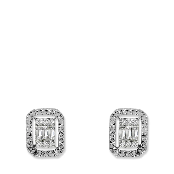 Diamant Baguette Ohrringe