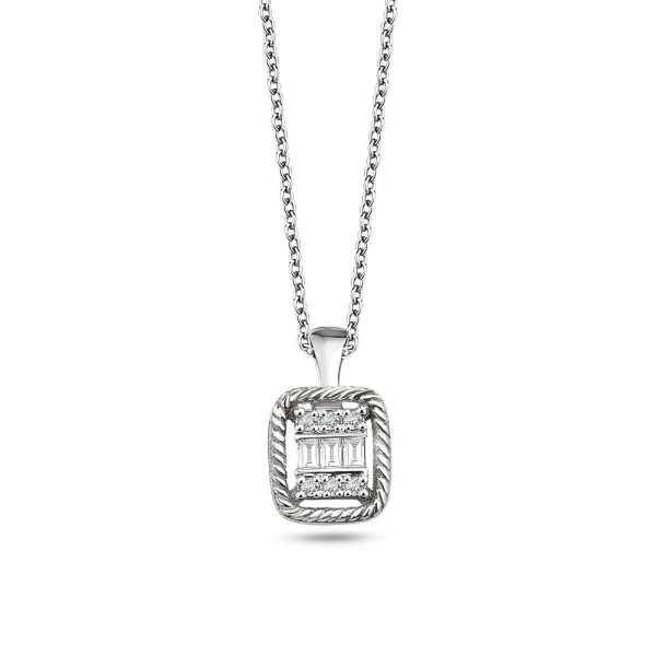 Diamant Fantasie Baguette Kette