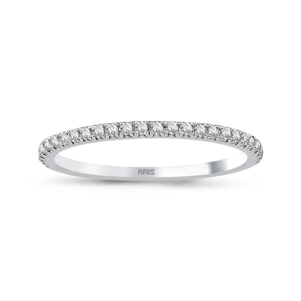 0,15 Karat Diamant Halbkreis Ehering