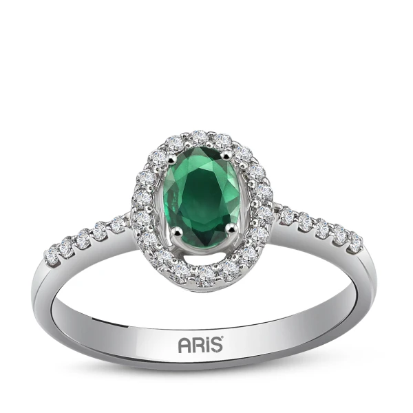 Smaragd Diamant Ring