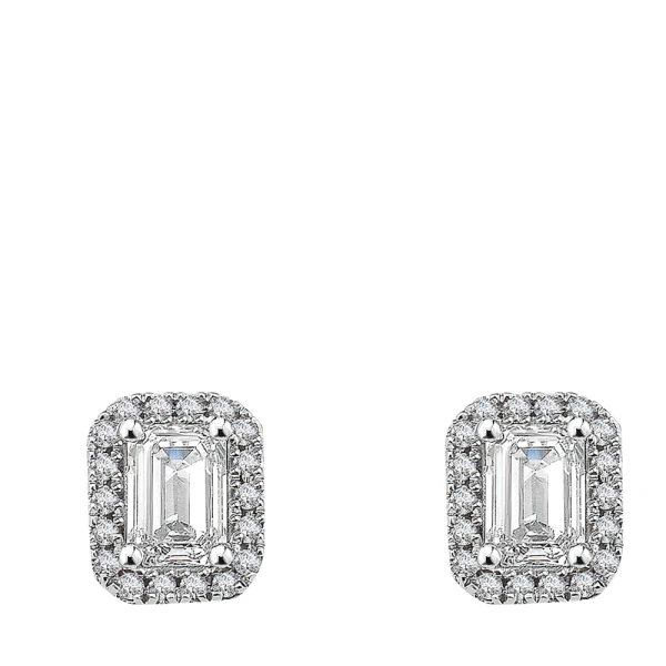Diamant Baguette Ohrring