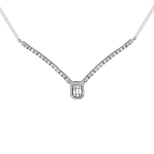 Diamant Baguette Kette