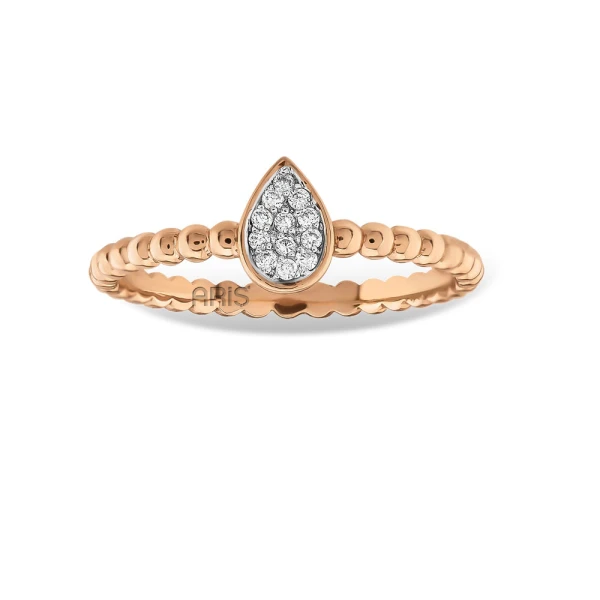 Diamant Effect Solitärring Ring