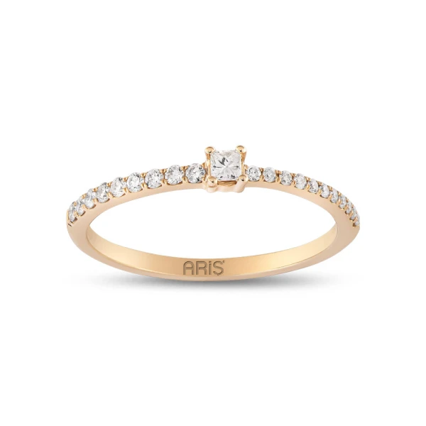 Diamant Prinzessin Stein Ring