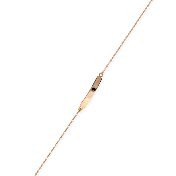 Gold Plakette Armband