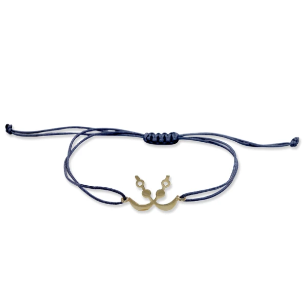 Mut Symbol Adinkra Gold Armband (Akofena)