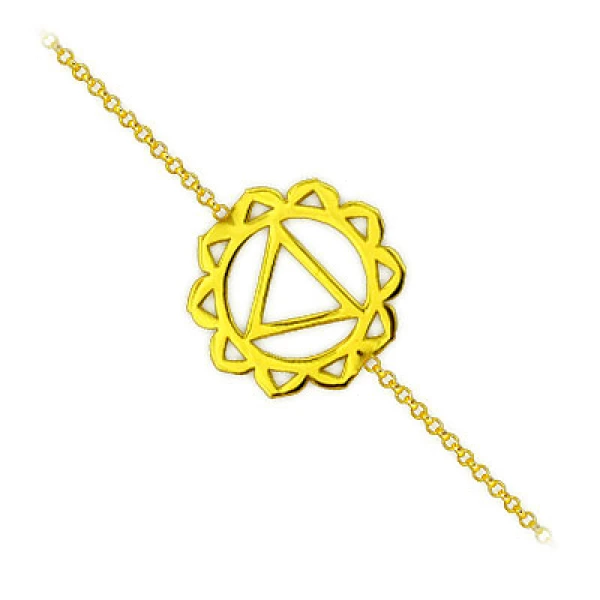 Solarplexus Chakra Gold Armband