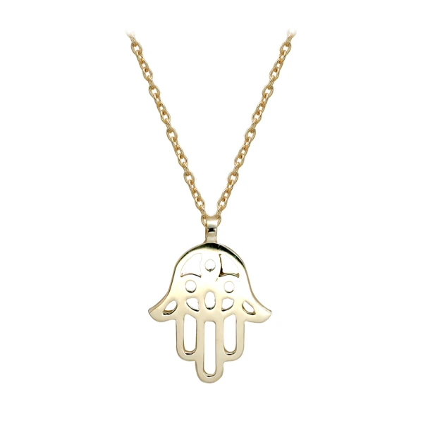 Fatima Hand Gold Halskette