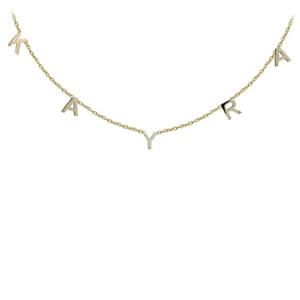 Namens Gold Halskette