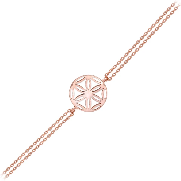 Lebensblume Gold Armband