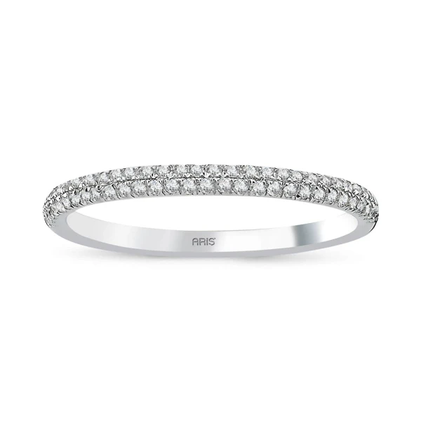 0,20 Karat Diamant Halbkreis Ehering
