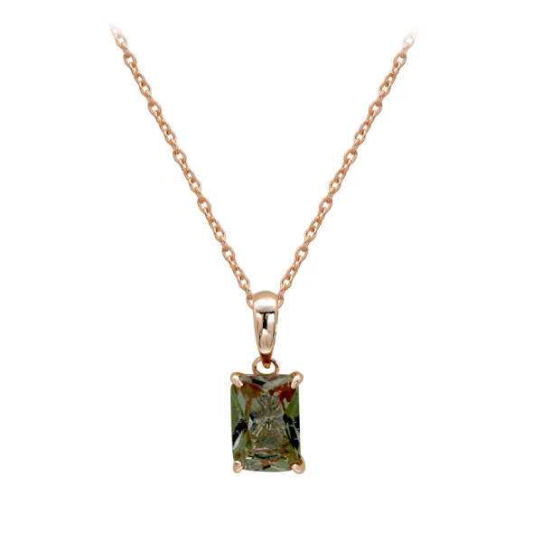 Zultanit Edelstein Gold Halskette