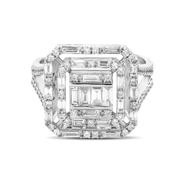Diamant Fantasie Baguette Ring