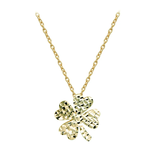 Gold Kleeblatt Halskette