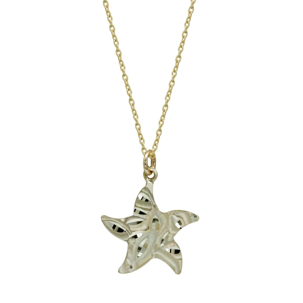 Gold Stern Halskette