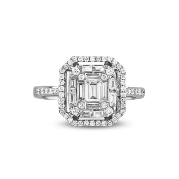 Diamant Fantasie Baguette Ring
