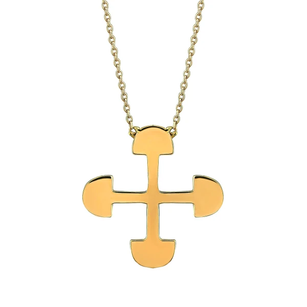 Empathie Symbol Gold Halskette (Akoma Ntoso)