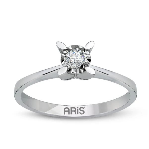 0,15 Karat Ansicht Diamant Solitärring 0,15 Karat Ansicht Diamant Solitärring