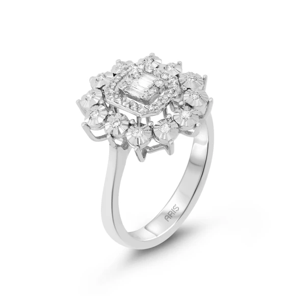 Diamant Fantasie Baguette Ring