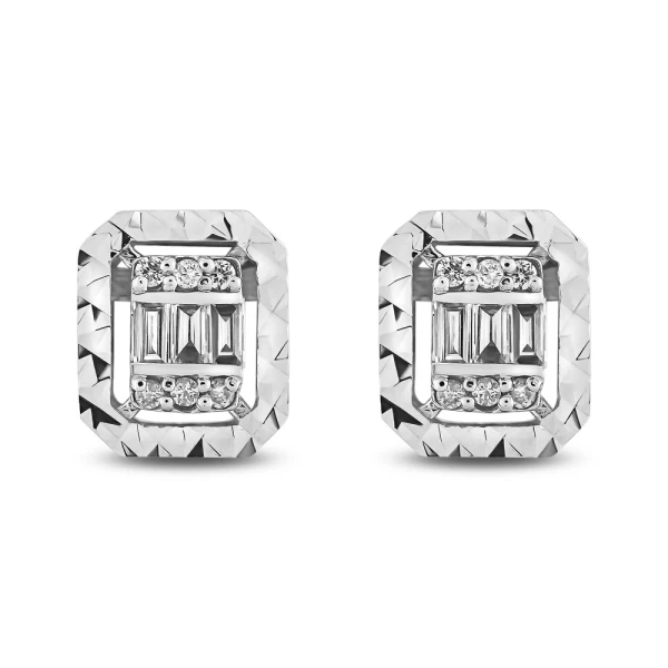 Diamant Baguette Ohrringe