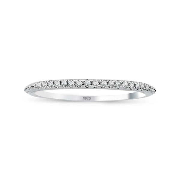 0,06 Karat Diamant Halbkreis Ehering