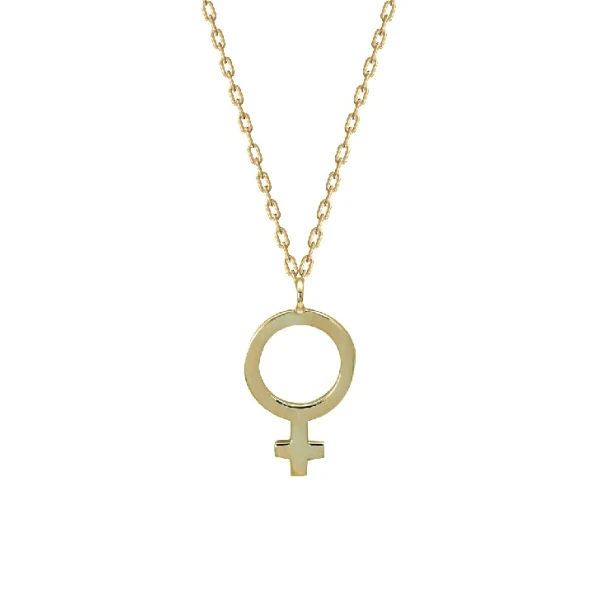 Venus Planet Gold Halskette
