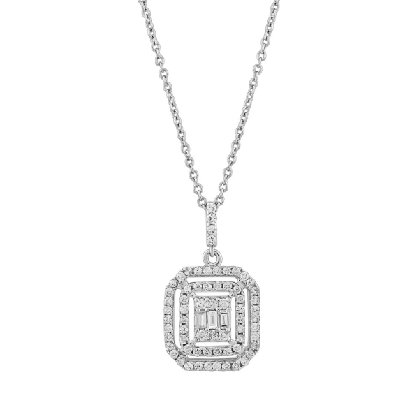 Diamant Baguette Halskette