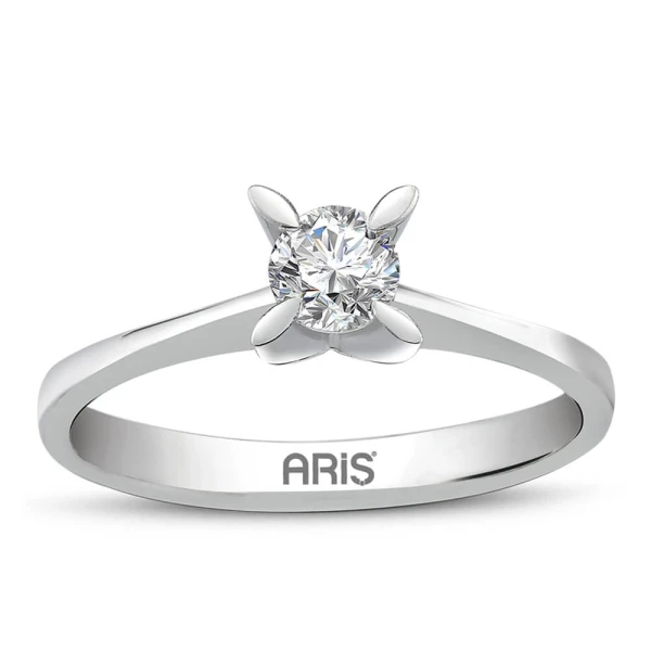 0,30 Karat F-Farbe Diamant-Solitärring