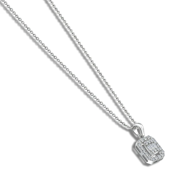 Diamant Baguette Halskette
