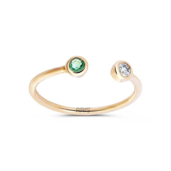 Diamant Smaragd Ring