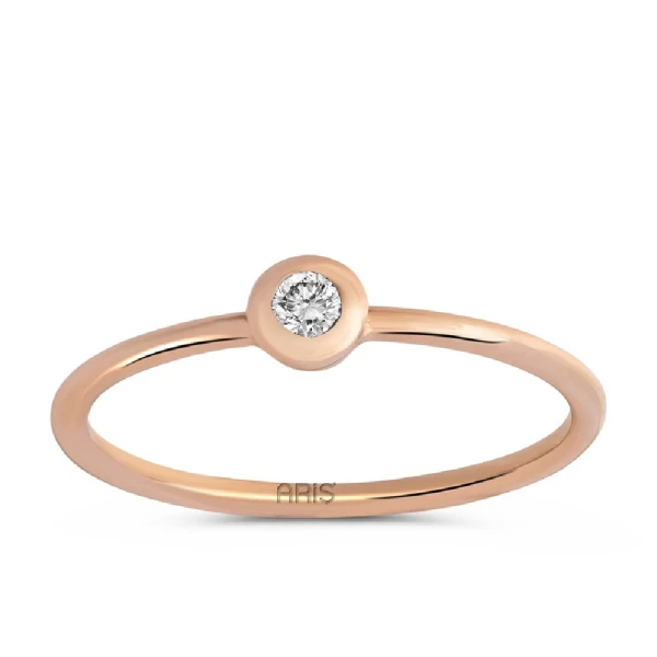 0,06 Karat Diamant Solitärring