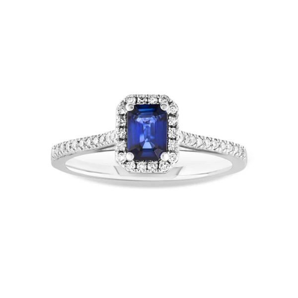 1,29 Karat Diamant Saphir Ring