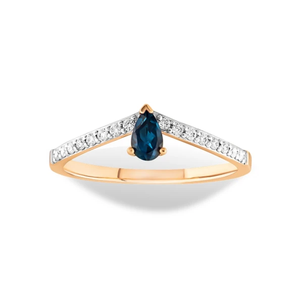 Bunter Stein Diamant Ring