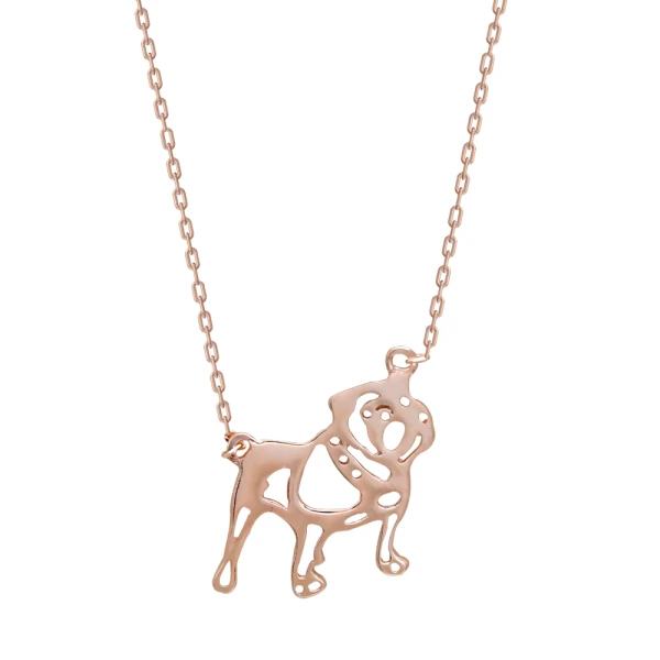 Gold Hund Halskette