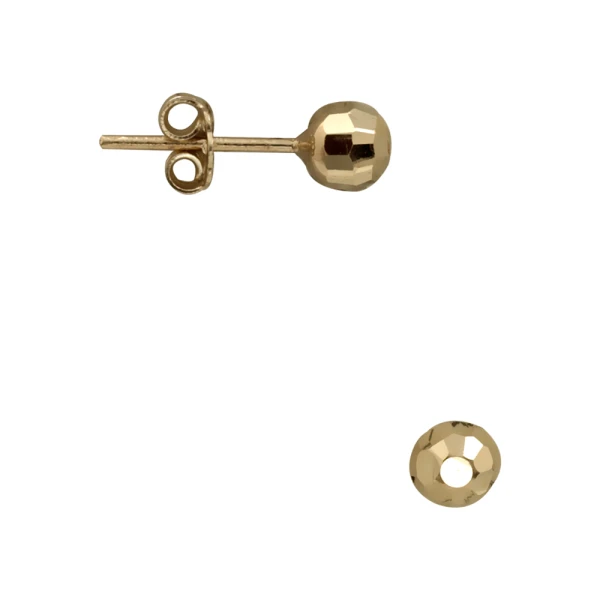 Wabenmuster Gold Kugel Ohrringe